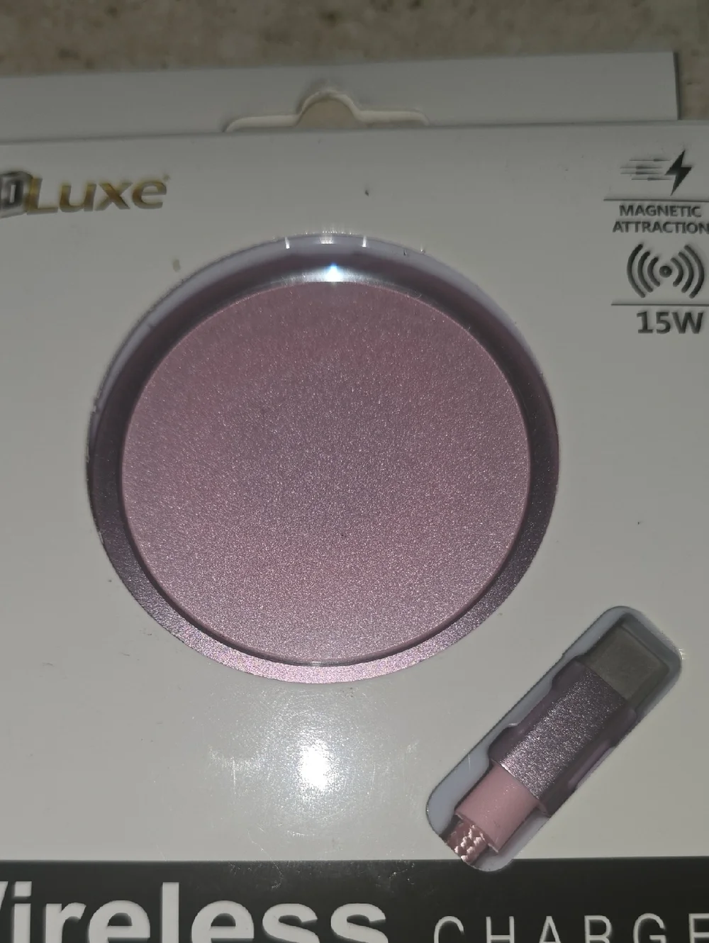 3D Luxe MagSafe Wireless Charging Pad, 3', Pink (C-WIRELESS-PINK) NIB